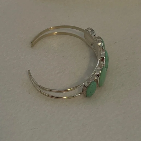 Turquoise and sterling silver bracelet Mine Finds by Jay King Veriscite new Box - Picture 7 of 11